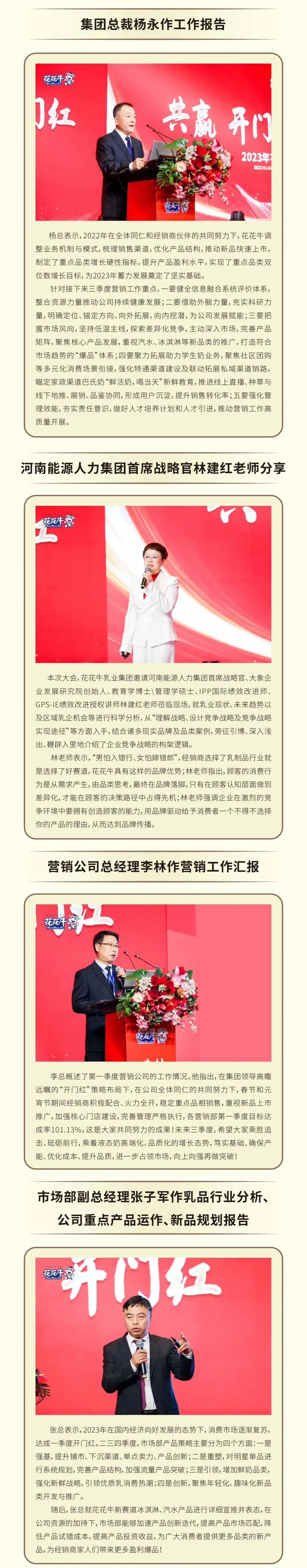 共贏 開門紅·創(chuàng)新 贏未來｜花花牛乳業(yè)集團召開2023年度營銷大會